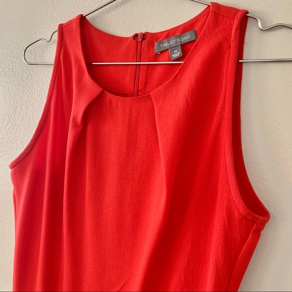 | ophelia red & burgundy color block dress | - Picture 6 of 15